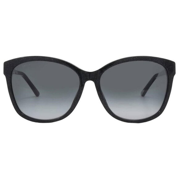 New Authentic Jimmy Choo Grey Shaded Butterfly Ladies Sunglasses LIDIE/F/SK 0807 - Picture 1 of 6